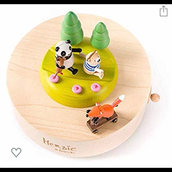 Papyrus Herbie and Friends Wooden Musical Box new!! - Picture 7 of 16